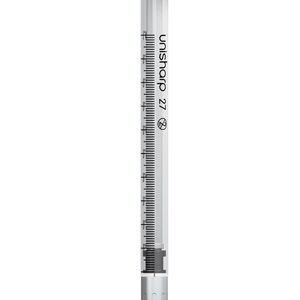 1ml 27G Fixed Needle Empty Syringe